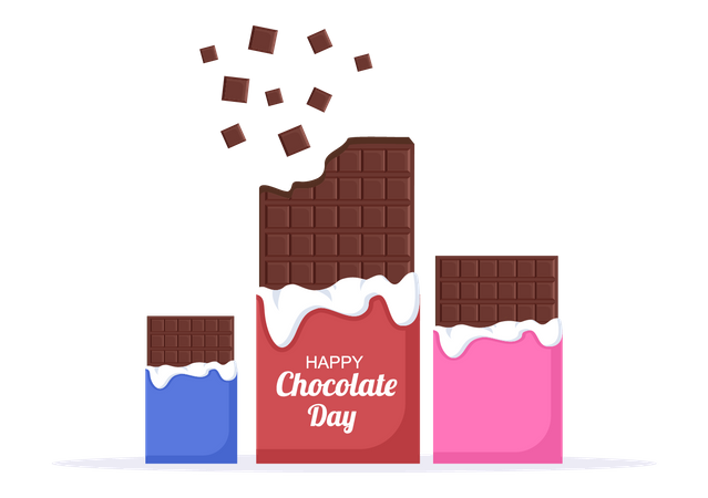 Comemoração do dia do chocolate  Ilustração