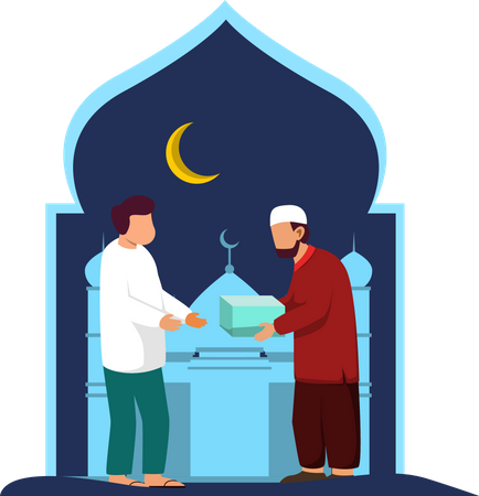 Celebração do Ramadã  Ilustração