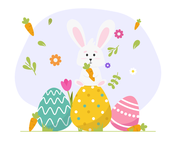 Celebración de Pascua  Ilustración