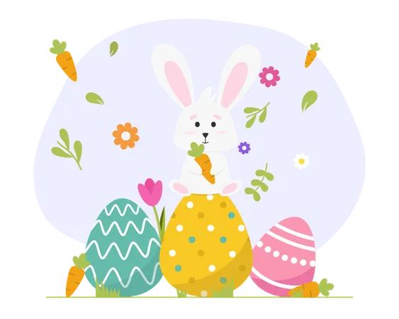 Celebración de Pascua  Ilustración