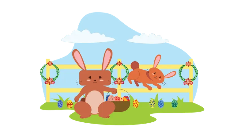 Celebración de Pascua  Ilustración