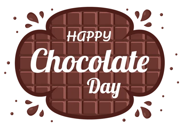 Celebración del día del chocolate  Ilustración
