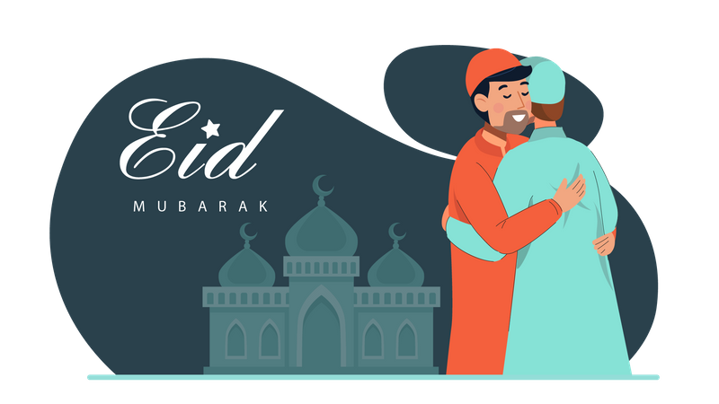 Celebración del Eid  Ilustración