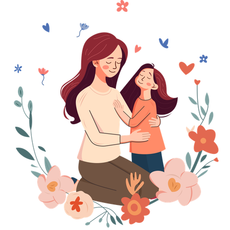 Celebrando la maternidad  Ilustración