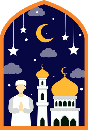 Celebrar el ramadán  Ilustración