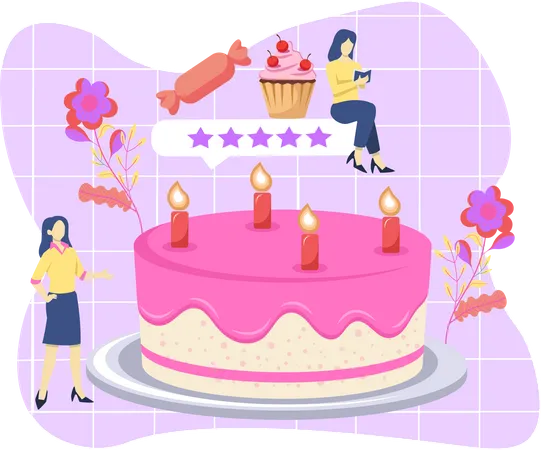 Celebrate birthday  Illustration