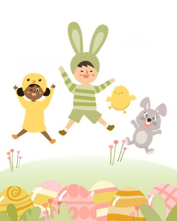 Celebrate easter day  Illustration