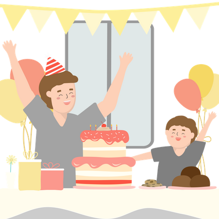 Celebrate father day  Illustration