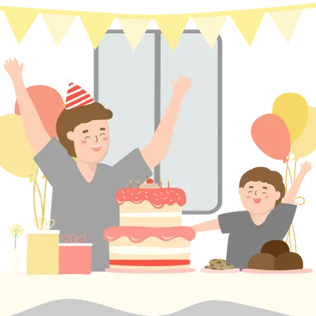 Celebrate father day  Illustration