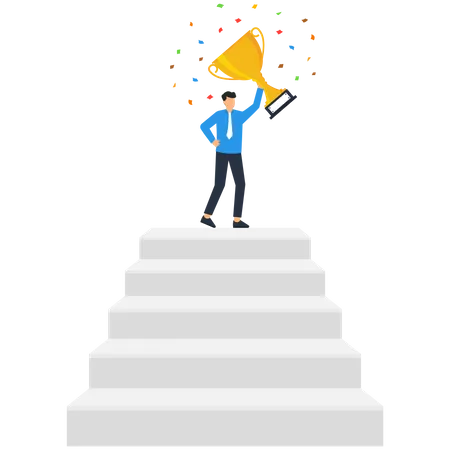 Celebrate work achievement  Illustration