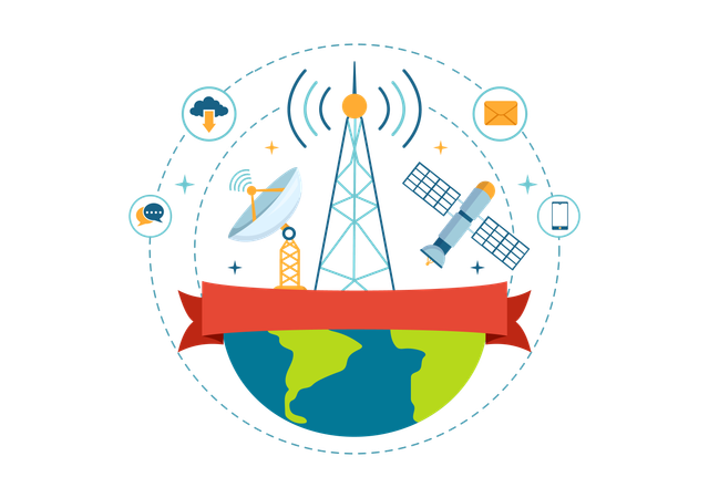 Celebrate World Telecommunication and Information Society Day  Illustration