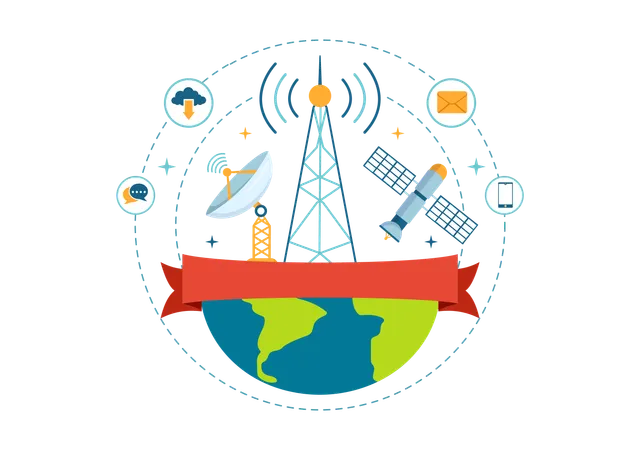 Celebrate World Telecommunication and Information Society Day  Illustration