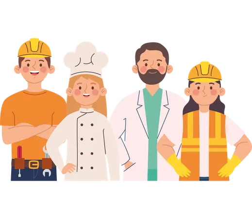 Celebrating All Workers This Labor Day  Illustration