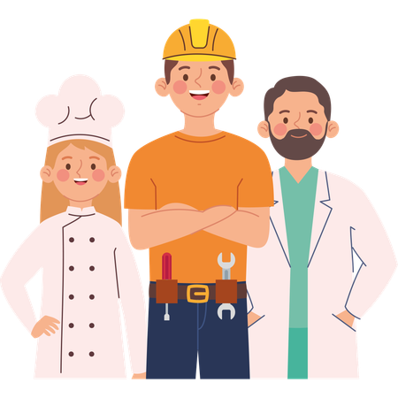 Celebrating Essential Workers on Labor Day  Illustration