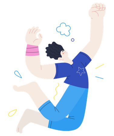 Celebrating woman  Illustration