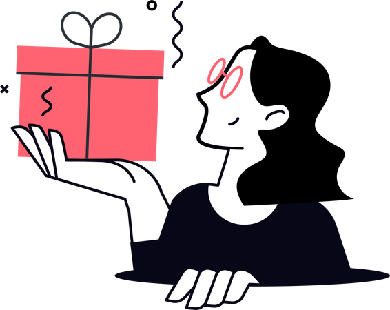 Celebration box  Illustration
