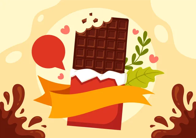 Célébration culinaire du chocolat  Illustration