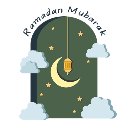 Célébration du Ramadan  Illustration