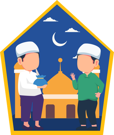 Célébration du Ramadan  Illustration