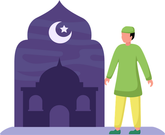 Célébration du Ramadan  Illustration