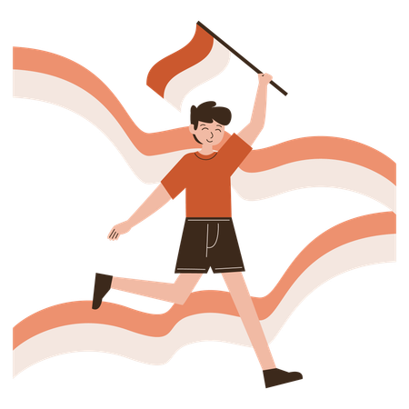 Celebrazione del Giorno dell'Indipendenza  Illustration
