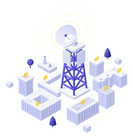 Cell Tower  イラスト