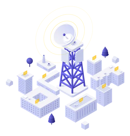 Cell Tower  Illustration