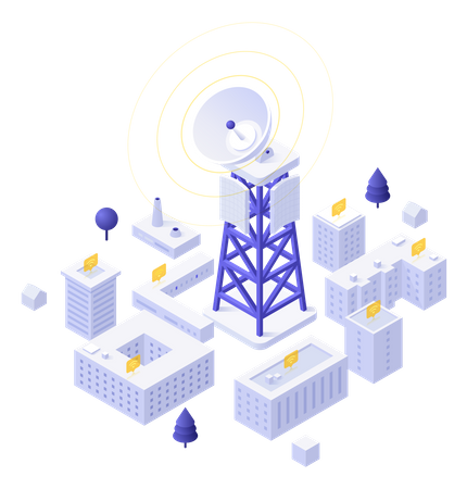 Cell Tower  Illustration