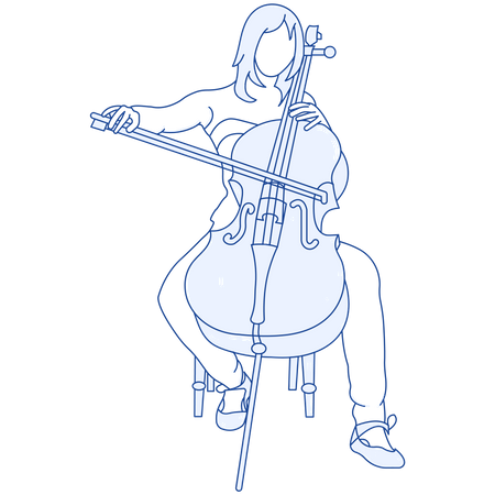 Cellist Illustration