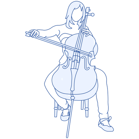 Cellist  Illustration