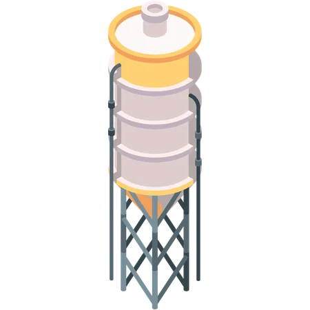 Cement Silos  Illustration