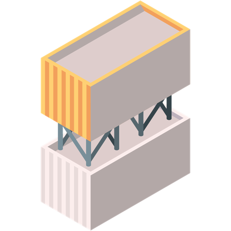 Cement Storage  Illustration
