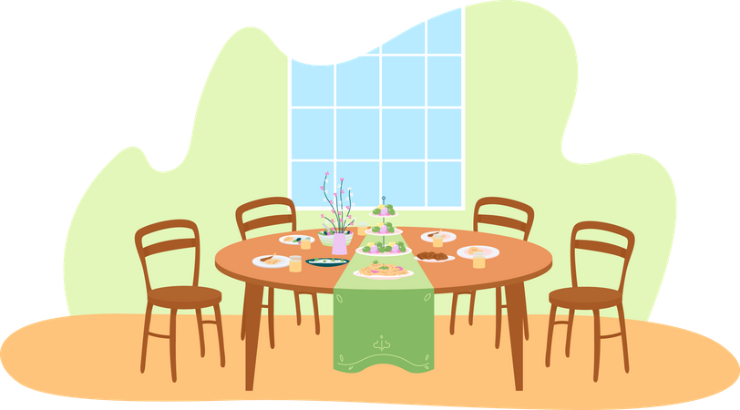 Cena de pascua  Ilustración