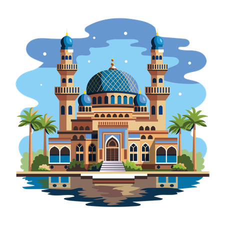 Central Mosque  Illustration