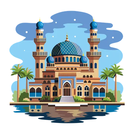 Central Mosque  Illustration