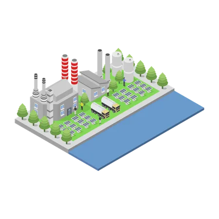 Centrale électrique  Illustration