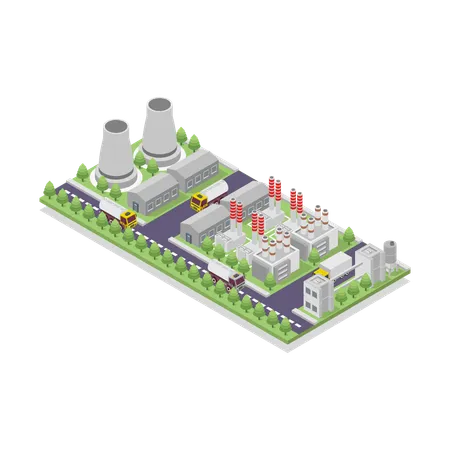 Centrale électrique  Illustration