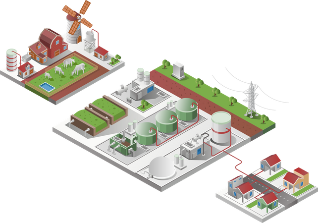 Centrale électrique  Illustration