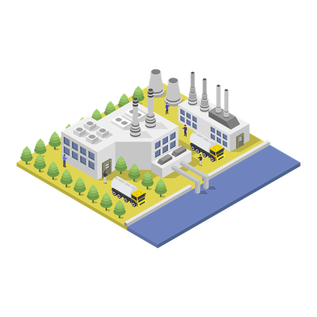 Centrale hydroélectrique  Illustration