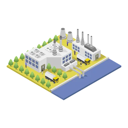 Centrale hydroélectrique  Illustration