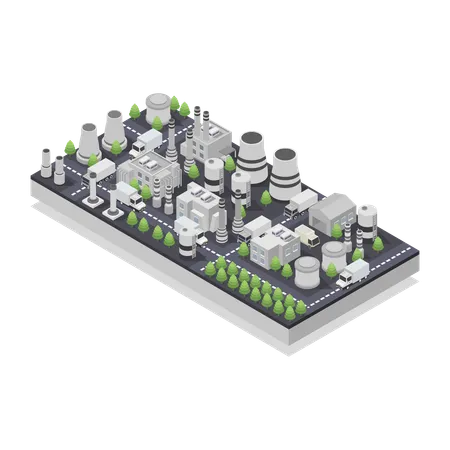 Centrale nucléaire moderne  Illustration