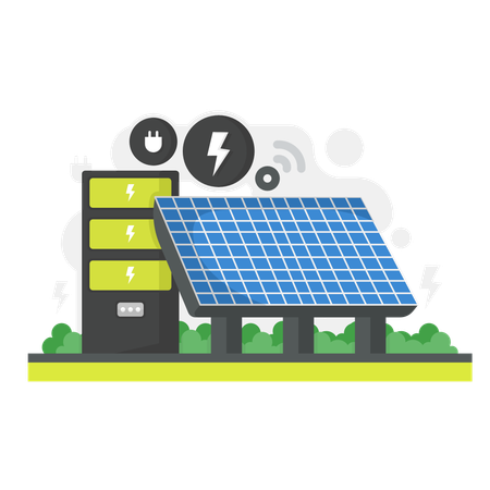 Centrale solaire  Illustration