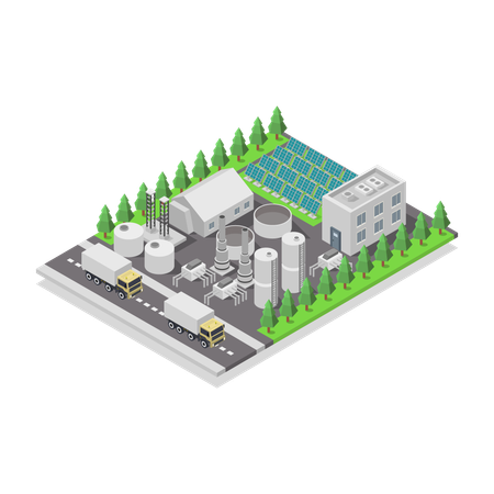 Centrale solaire thermique  Illustration