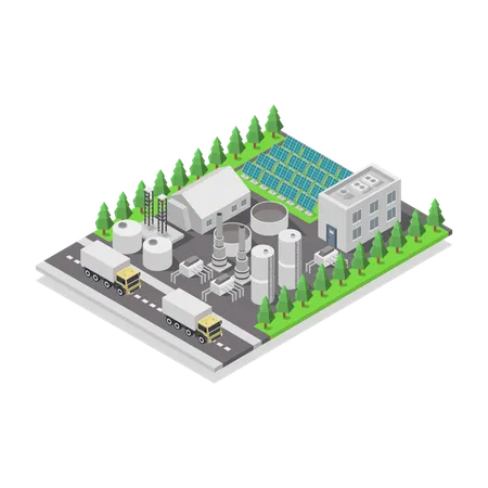 Centrale solaire thermique  Illustration