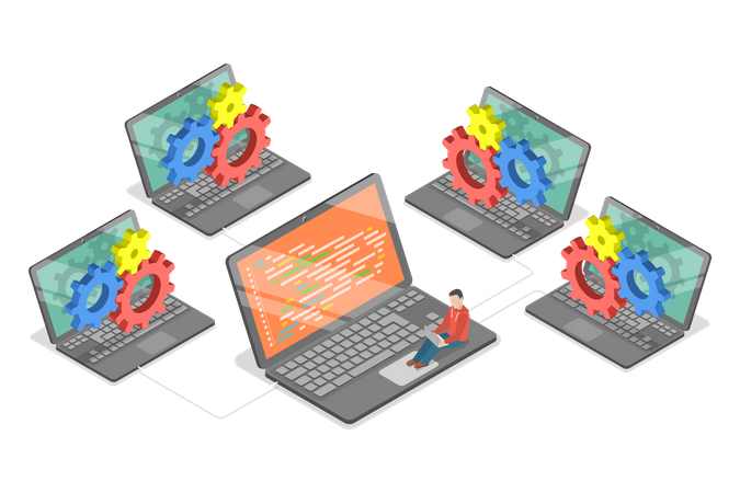 Centralized Database System  Illustration