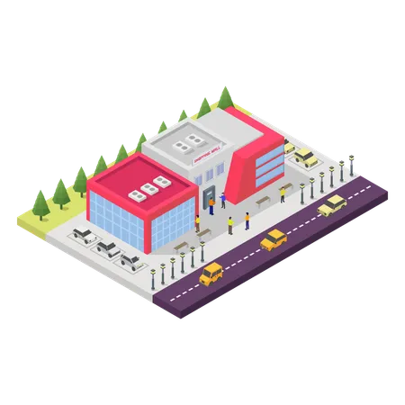 Centre commercial  Illustration