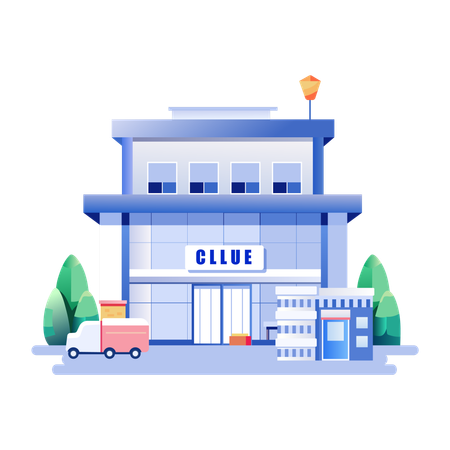 Centre commercial  Illustration