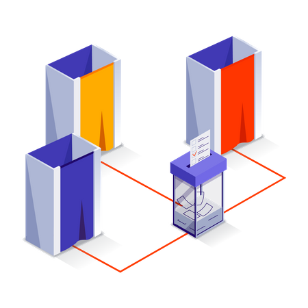 Centre de vote  Illustration