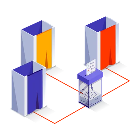 Centre de vote  Illustration