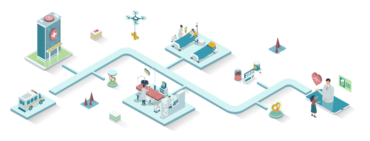 Centre médical Illustration